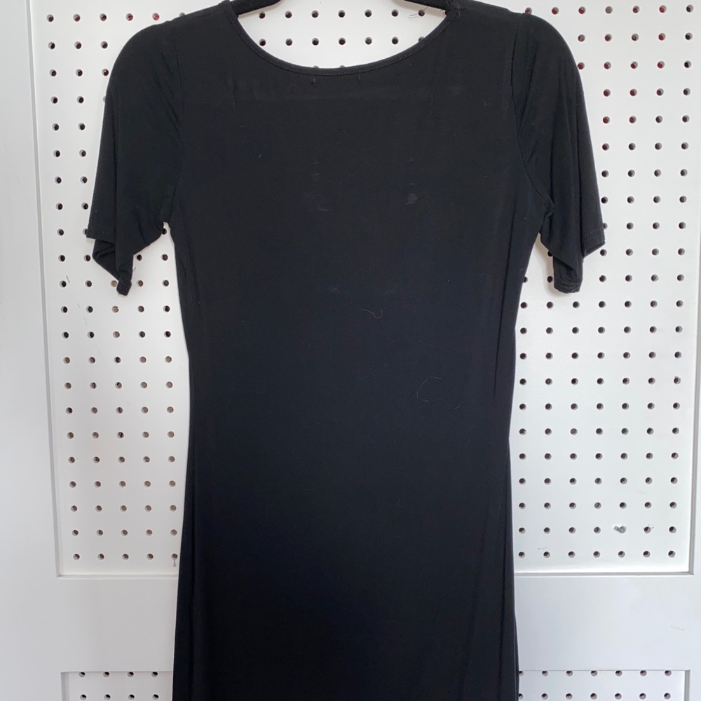 Black T-shirt dress